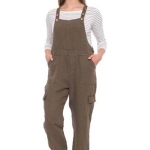 Green Linen Overall